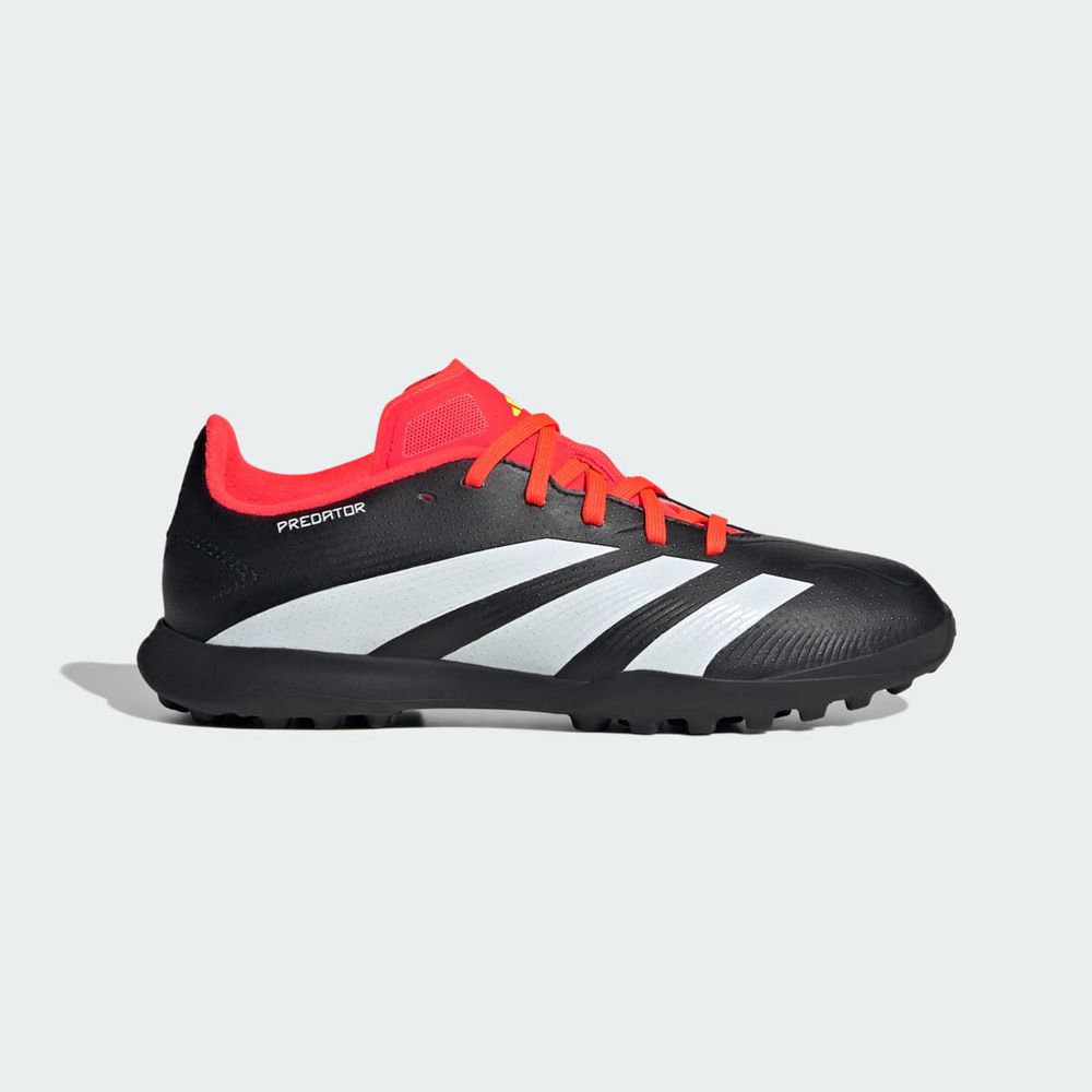 Chaussure de Foot Adidas Predator 24 League Turf Noir Blanche Rouge Enfant | MJZ-54776079