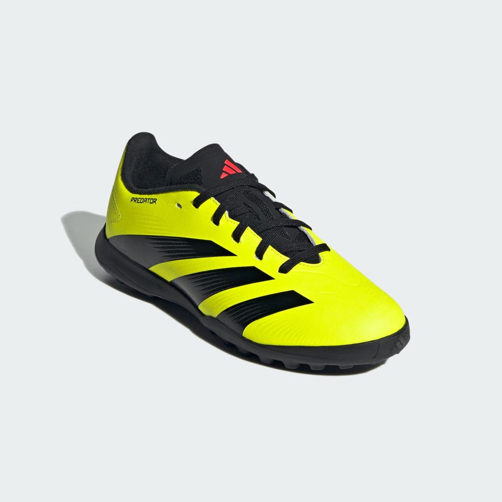 Chaussure de Foot Adidas Predator 24 League Turf Jaune Noir Rouge Enfant | FNC-16631754