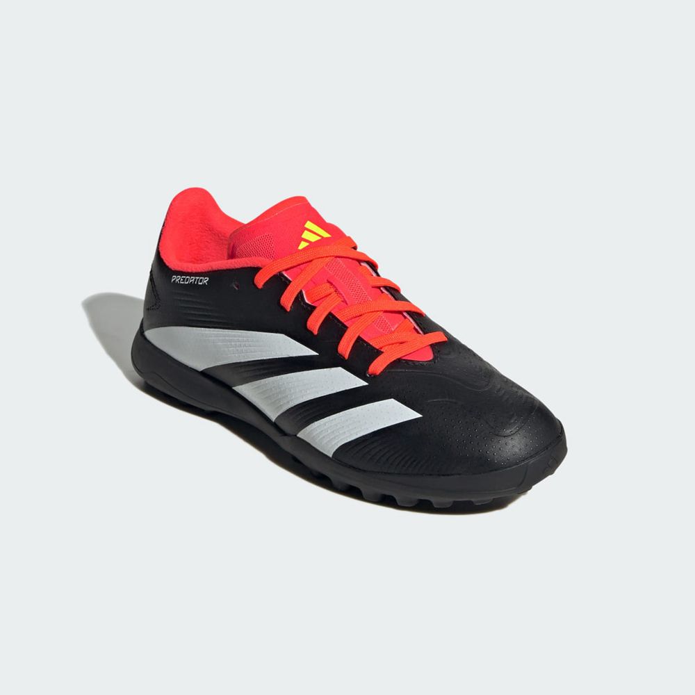 Chaussure de Foot Adidas Predator 24 League Turf Noir Blanche Rouge Enfant | MJZ-54776079