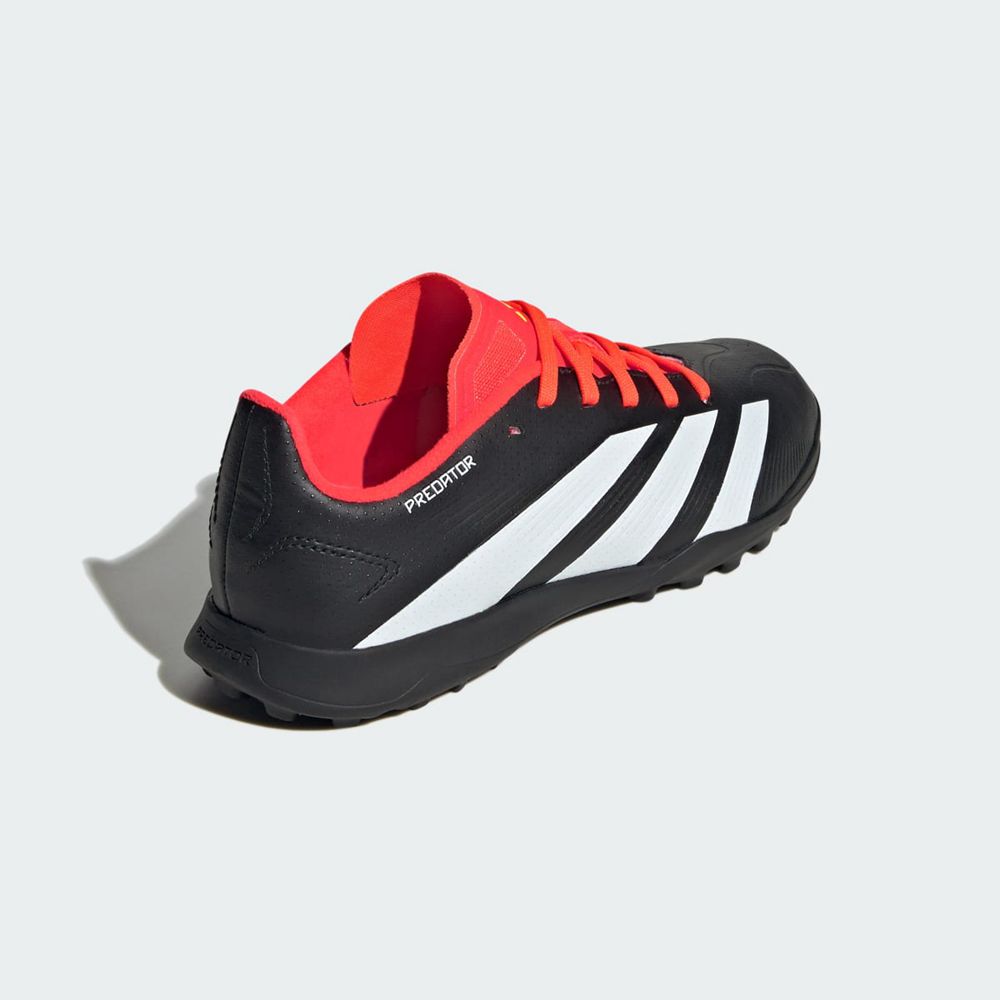 Chaussure de Foot Adidas Predator 24 League Turf Noir Blanche Rouge Enfant | MJZ-54776079