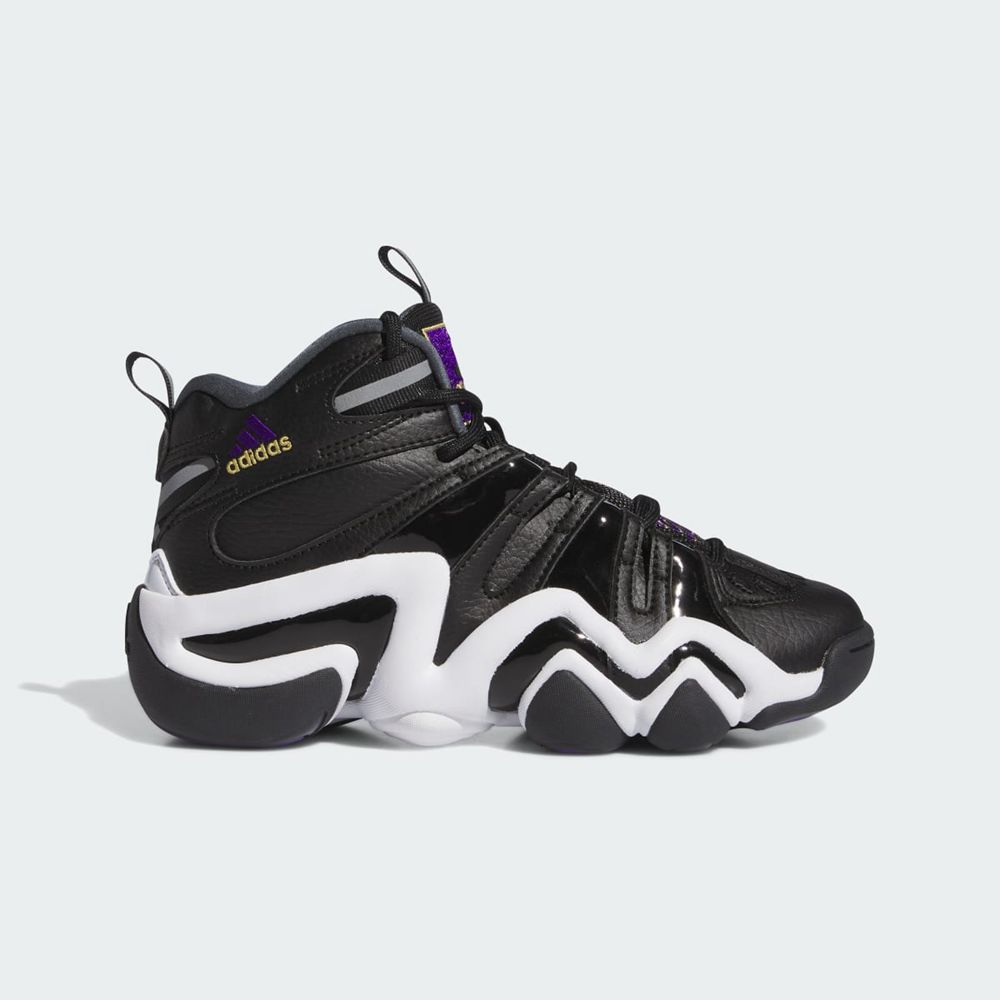 Chaussure Basket Adidas Crazy 8 Noir Violette Blanche Enfant | NXO-91134397