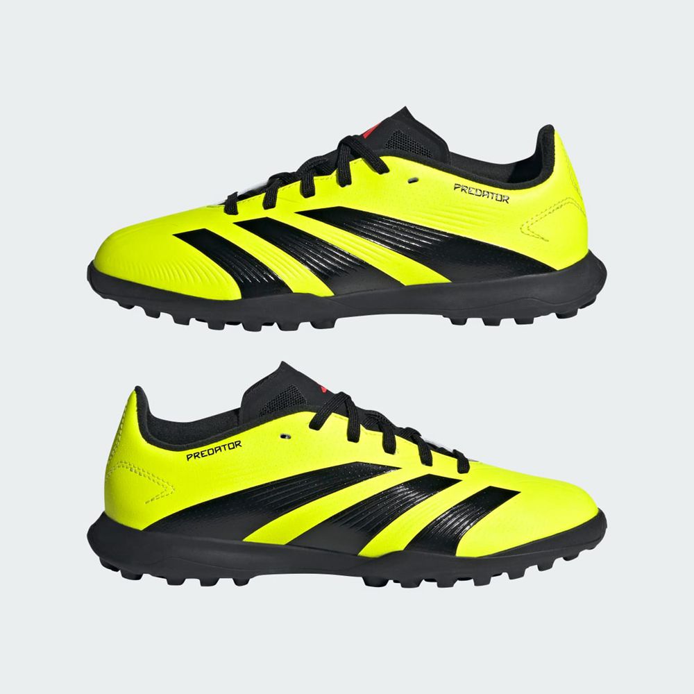 Chaussure de Foot Adidas Predator 24 League Turf Jaune Noir Rouge Enfant | FNC-16631754