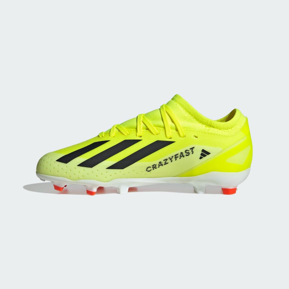 Chaussure de Foot Adidas X Crazyfast League Firm Ground Jaune Noir Blanche Enfant | RNP-81149835