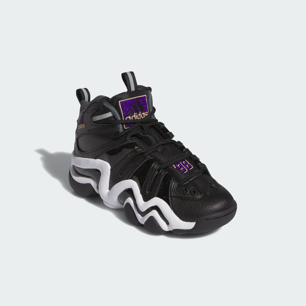 Chaussure Basket Adidas Crazy 8 Noir Violette Blanche Enfant | NXO-91134397