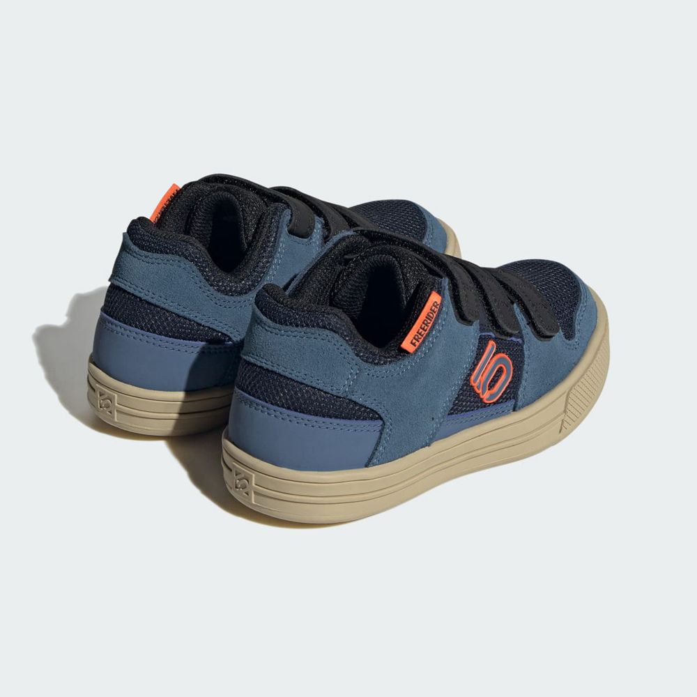 Chaussures De Vélo Adidas Five Ten Freerider Hook-And-Loop Bleu Marine Orange Enfant | DYB-95405513