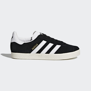 Chaussure Training Adidas Gazelle Noir Blanche Doré Enfant | ZLY-20858659