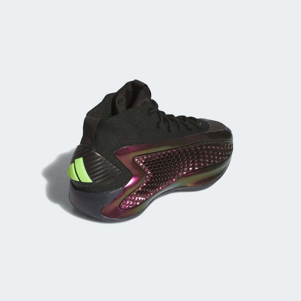 Chaussure Basket Adidas AE1 The Future Noir Grise Vert Enfant | XVL-40802997