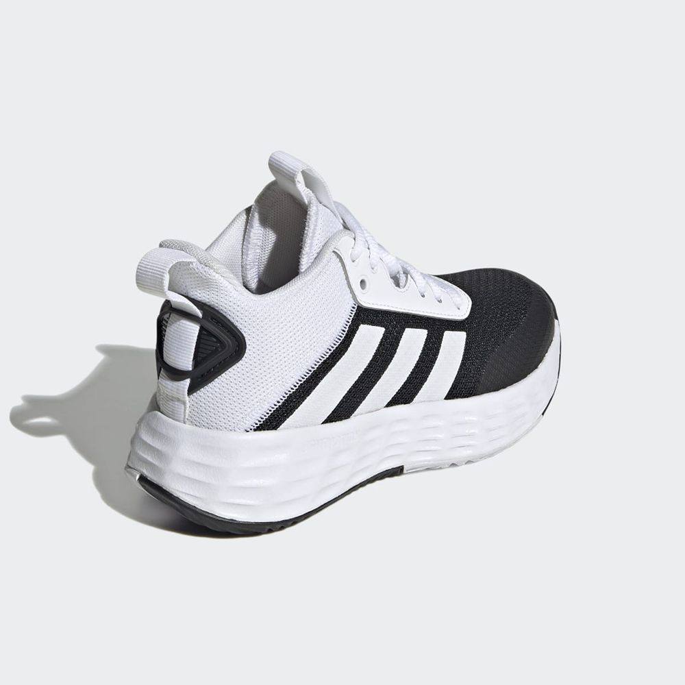 Chaussure Basket Adidas Ownthegame 2.0 Noir Blanche Enfant | LRU-98769044