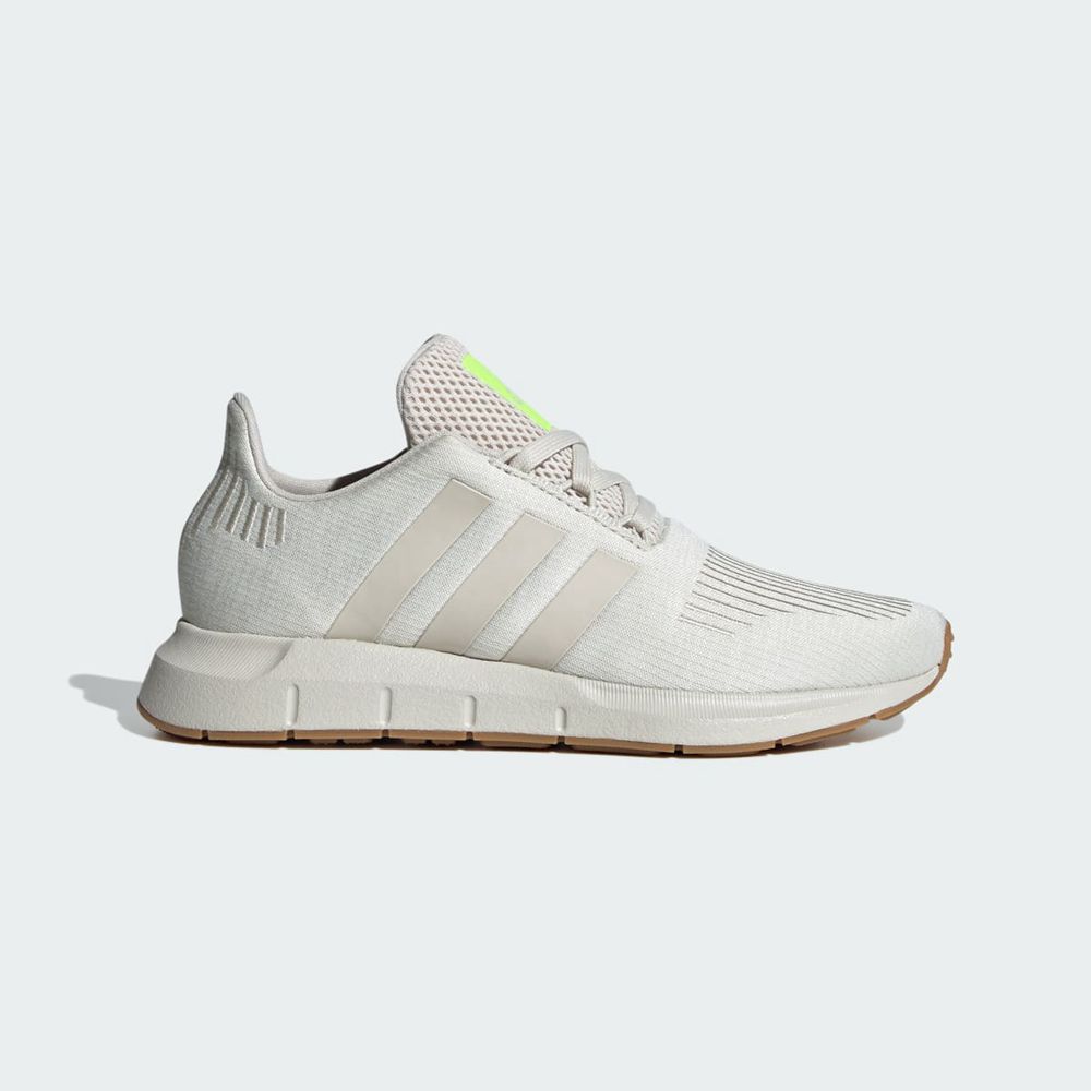 Basket Adidas Swift Run 1.0 Beige Vert Enfant | QCC-49167962