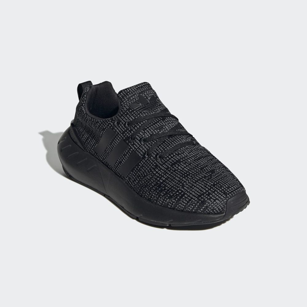 Basket Adidas Swift Run 22 Noir Grise Blanche Enfant | YXC-27389000