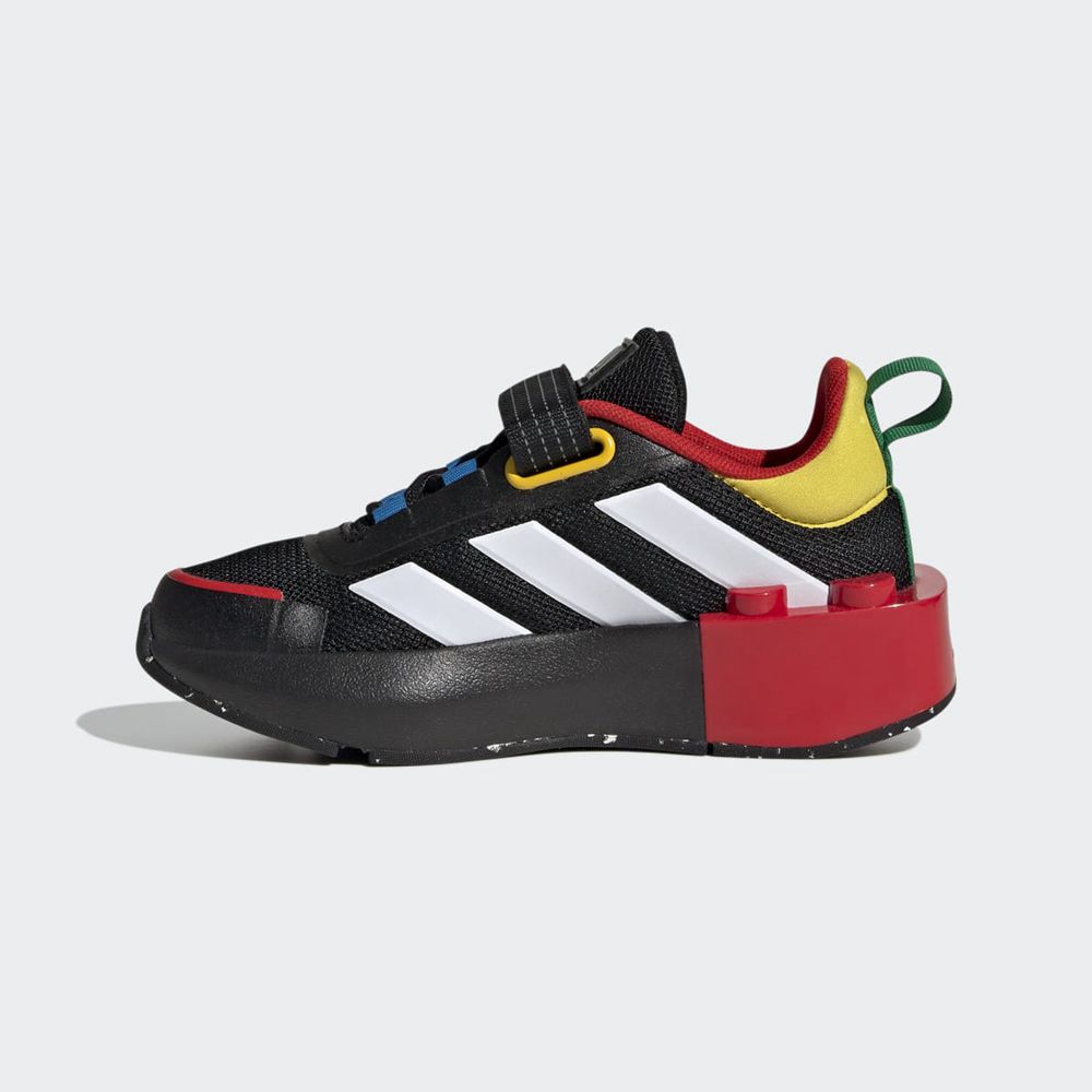 Basket Adidas Adidas x Lego? Tech RNR Elastic Lace Noir Blanche Rouge Enfant | WFX-02598558