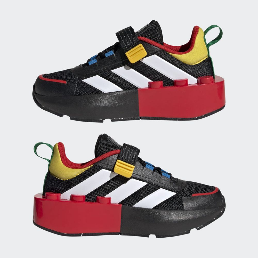 Basket Adidas Adidas x Lego? Tech RNR Elastic Lace Noir Blanche Rouge Enfant | WFX-02598558