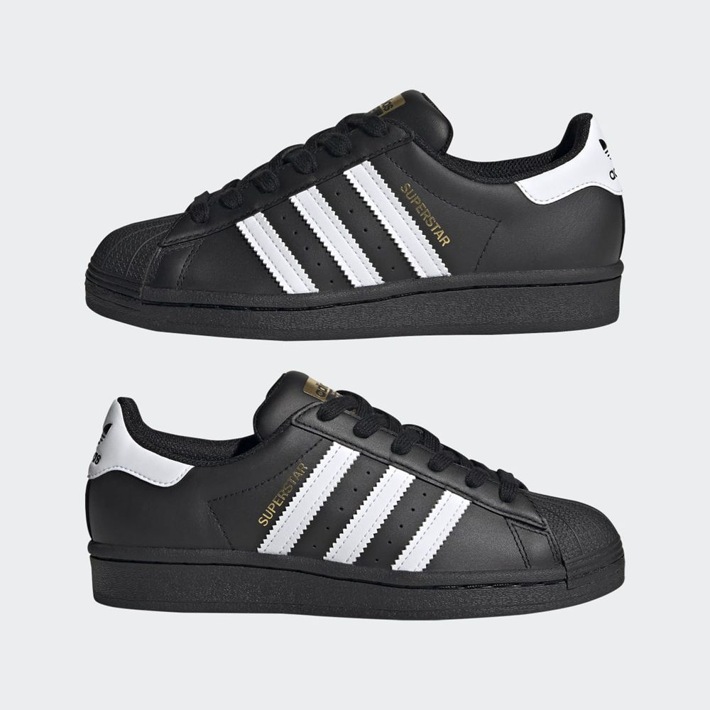 Basket Adidas Superstar Noir Blanche Enfant | KAU-96384746