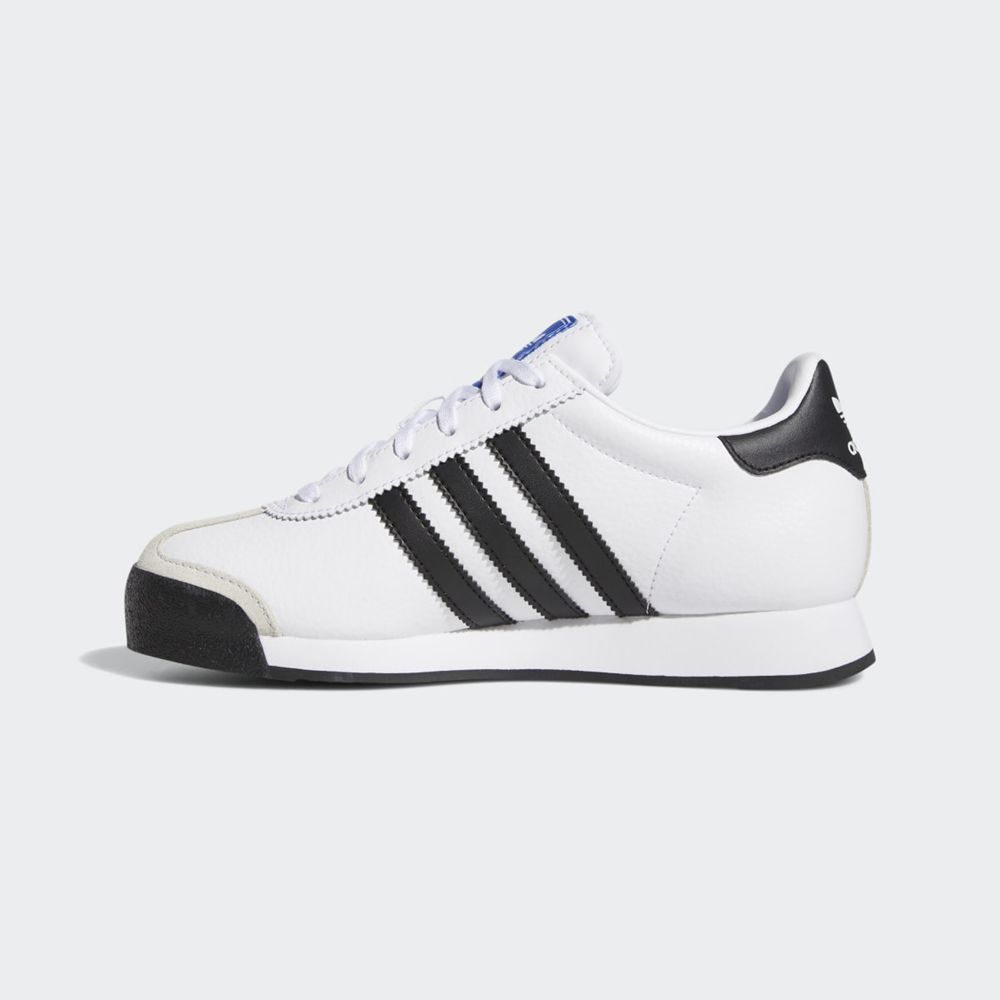 Basket Adidas Samoa Blanche Noir Enfant | YWP-14705804