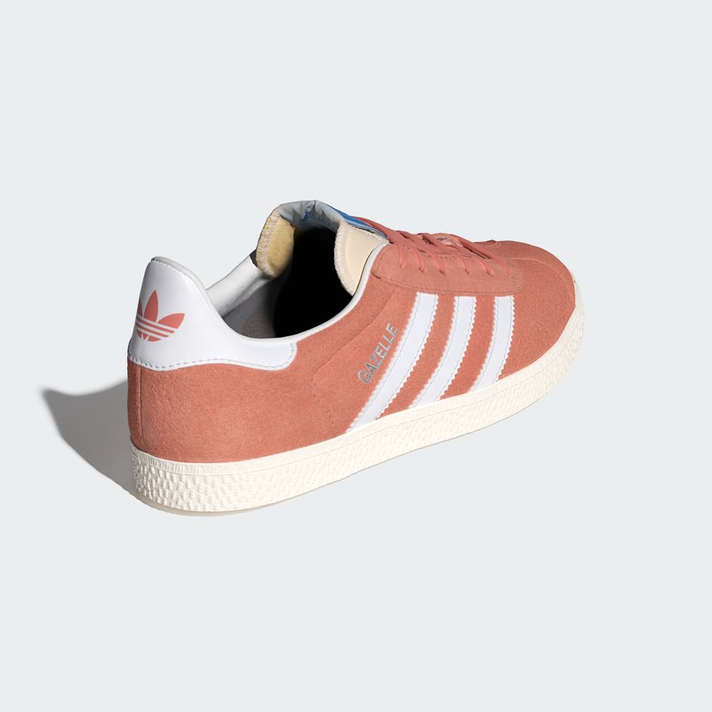 Basket Adidas Gazelle Rose Blanche Enfant | VPW-52636668