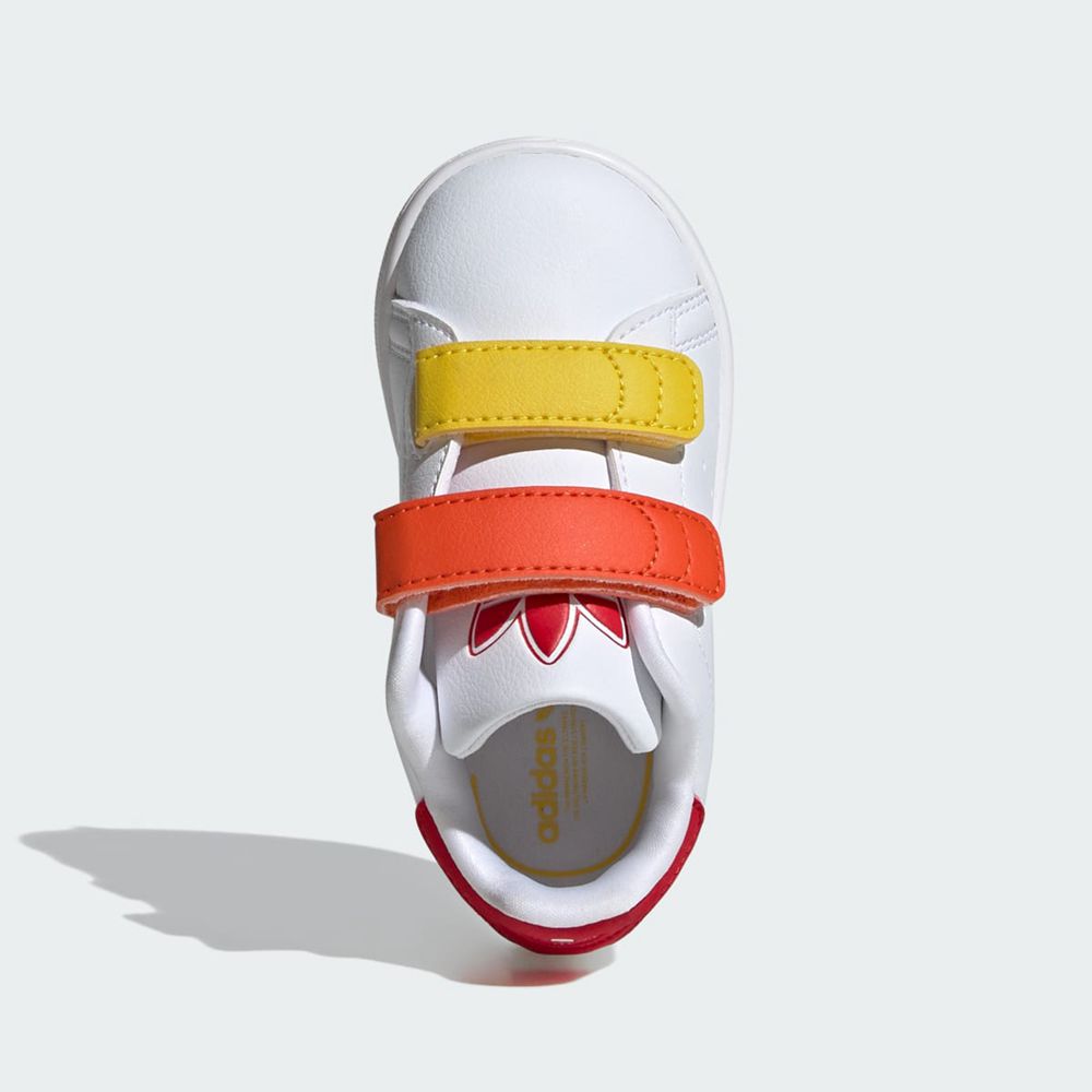 Basket Adidas Stan Smith Comfort Closure Blanche Rouge Enfant | WXF-86142904