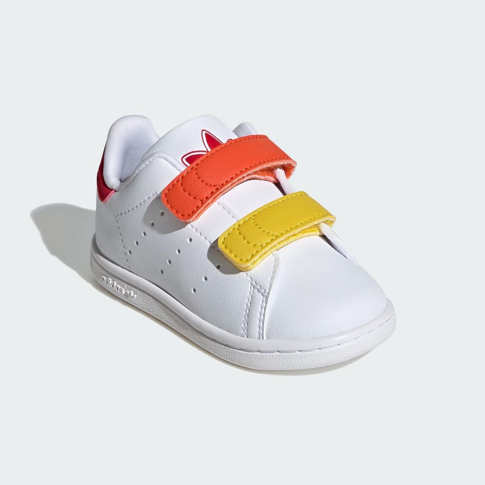 Basket Adidas Stan Smith Comfort Closure Blanche Rouge Enfant | WXF-86142904