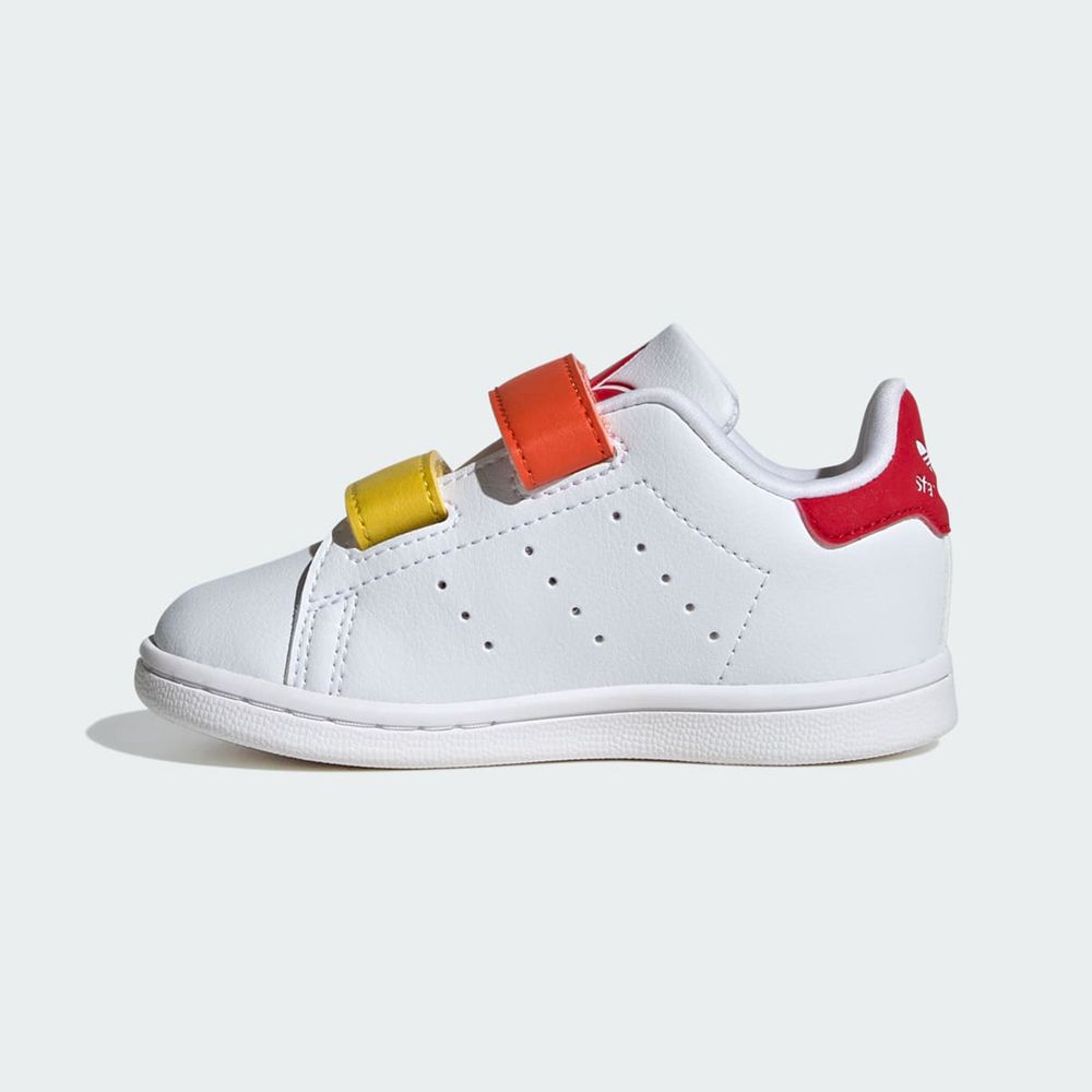 Basket Adidas Stan Smith Comfort Closure Blanche Rouge Enfant | WXF-86142904