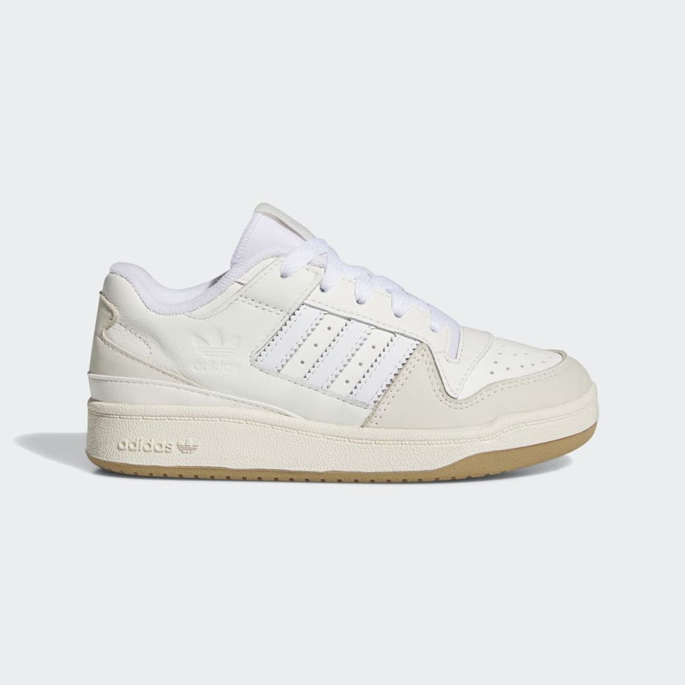 Basket Adidas Forum Low Blanche Enfant | HWQ-32396854