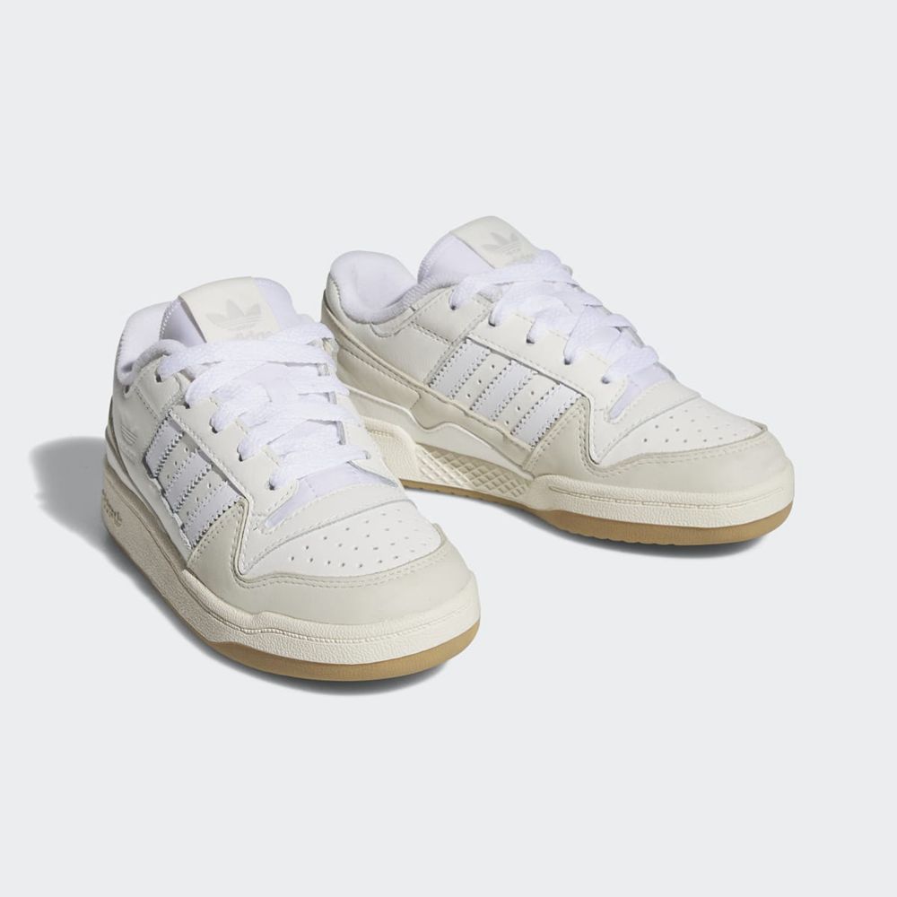 Basket Adidas Forum Low Blanche Enfant | HWQ-32396854