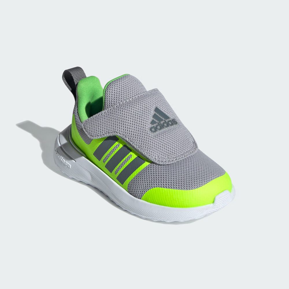 Basket Adidas Fortarun 2.0 Grise Vert Enfant | SLA-01573407