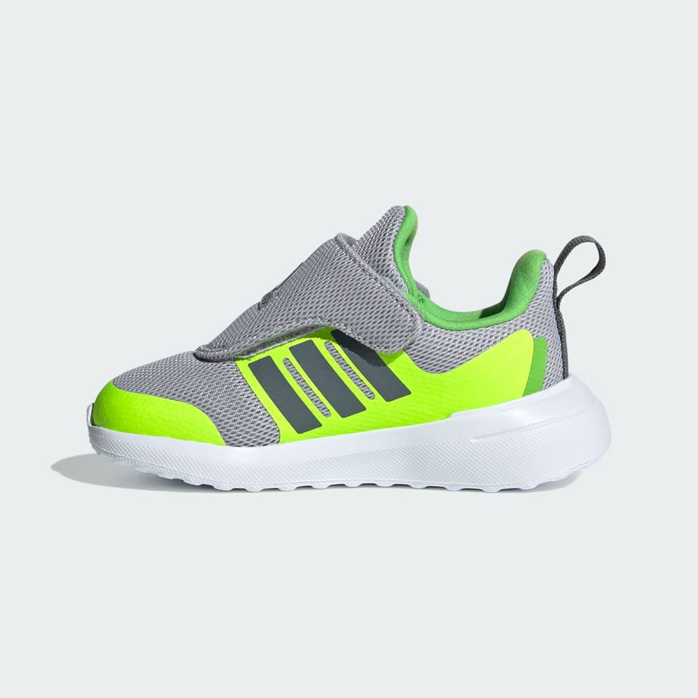 Basket Adidas Fortarun 2.0 Grise Vert Enfant | SLA-01573407