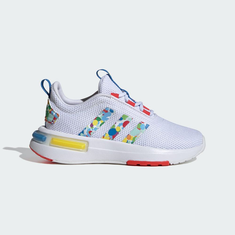 Basket Adidas Racer TR23 Blanche Rouge Bleu Enfant | KHB-84296023