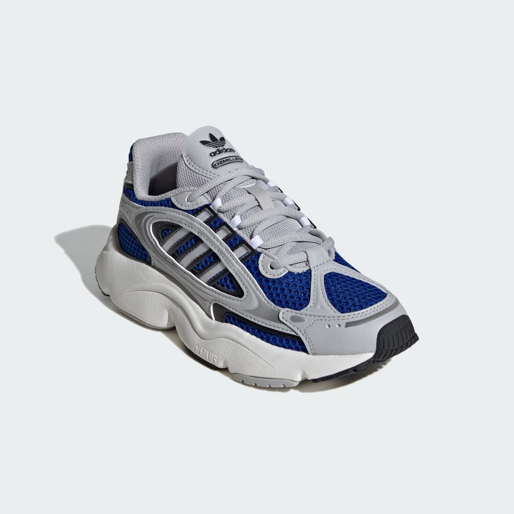 Basket Adidas Ozmillen Grise Noir Bleu Enfant | YJE-15225888