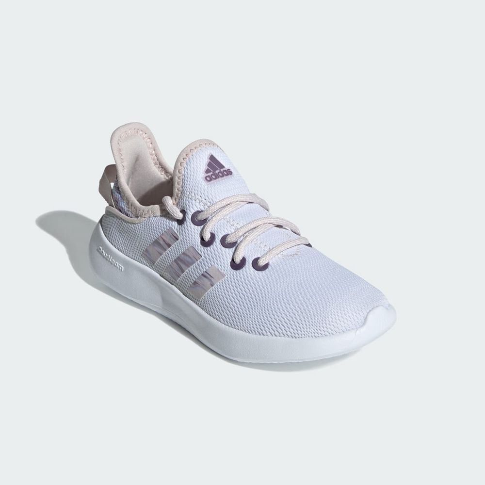 Basket Adidas Cloudfoam Pure Sportswear Blanche Rose Enfant | SSS-67150957