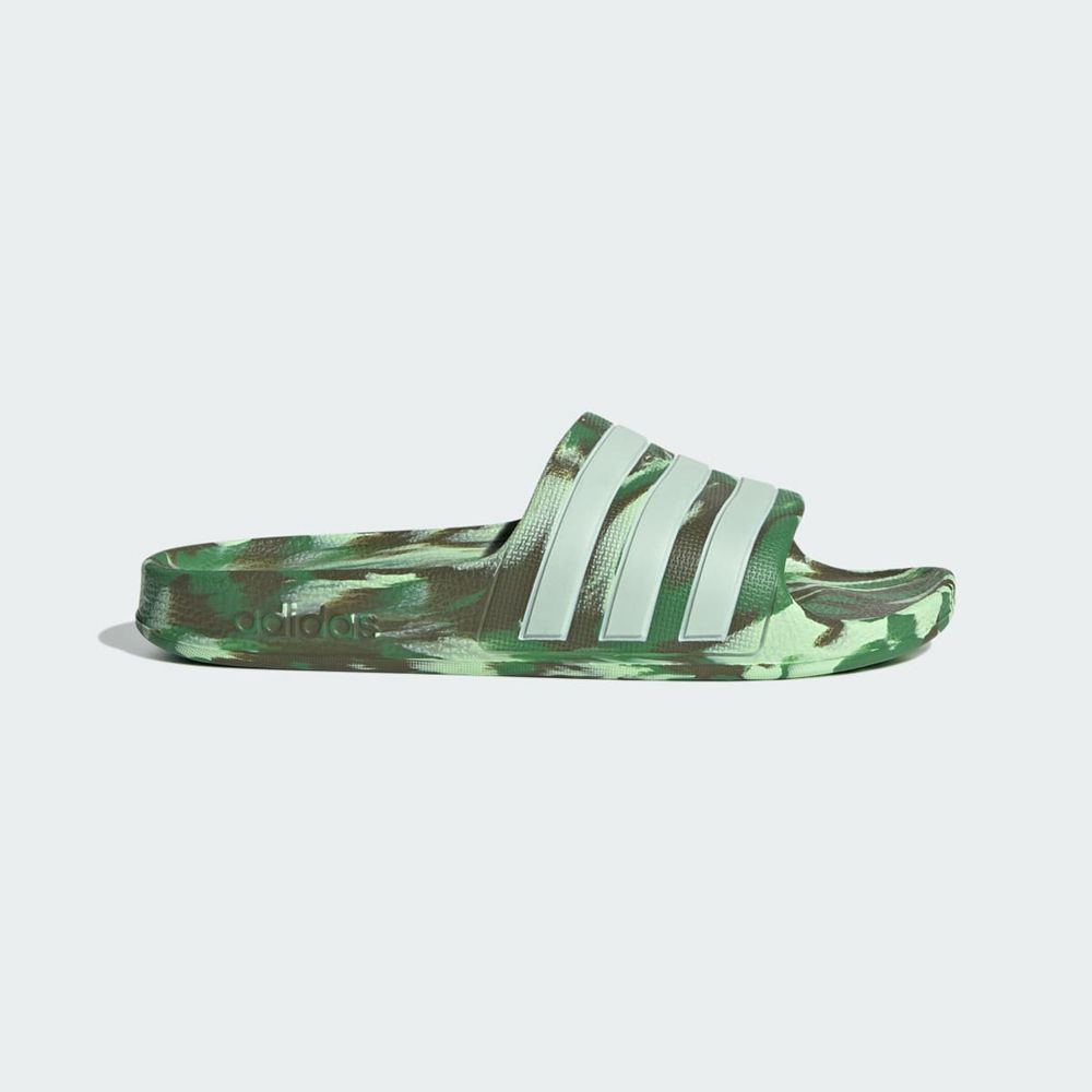 Claquette Adidas Adilette Aqua Vert Enfant | NJR-13352838