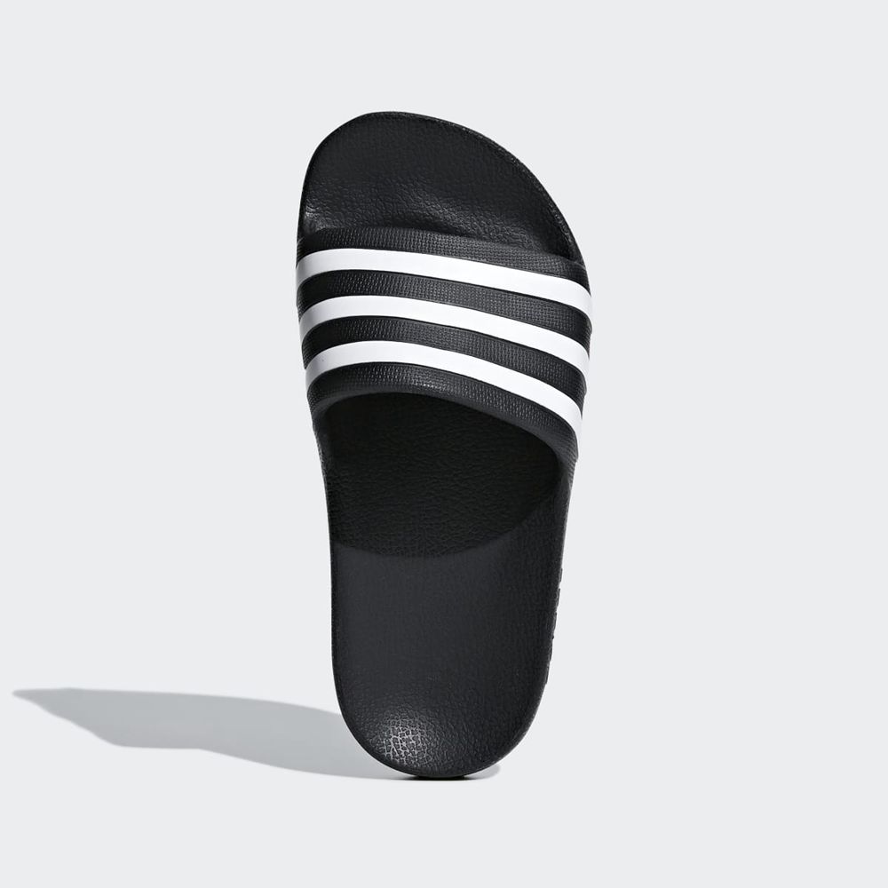 Claquette Adidas Adilette Aqua Noir Blanche Enfant | BSK-23248870