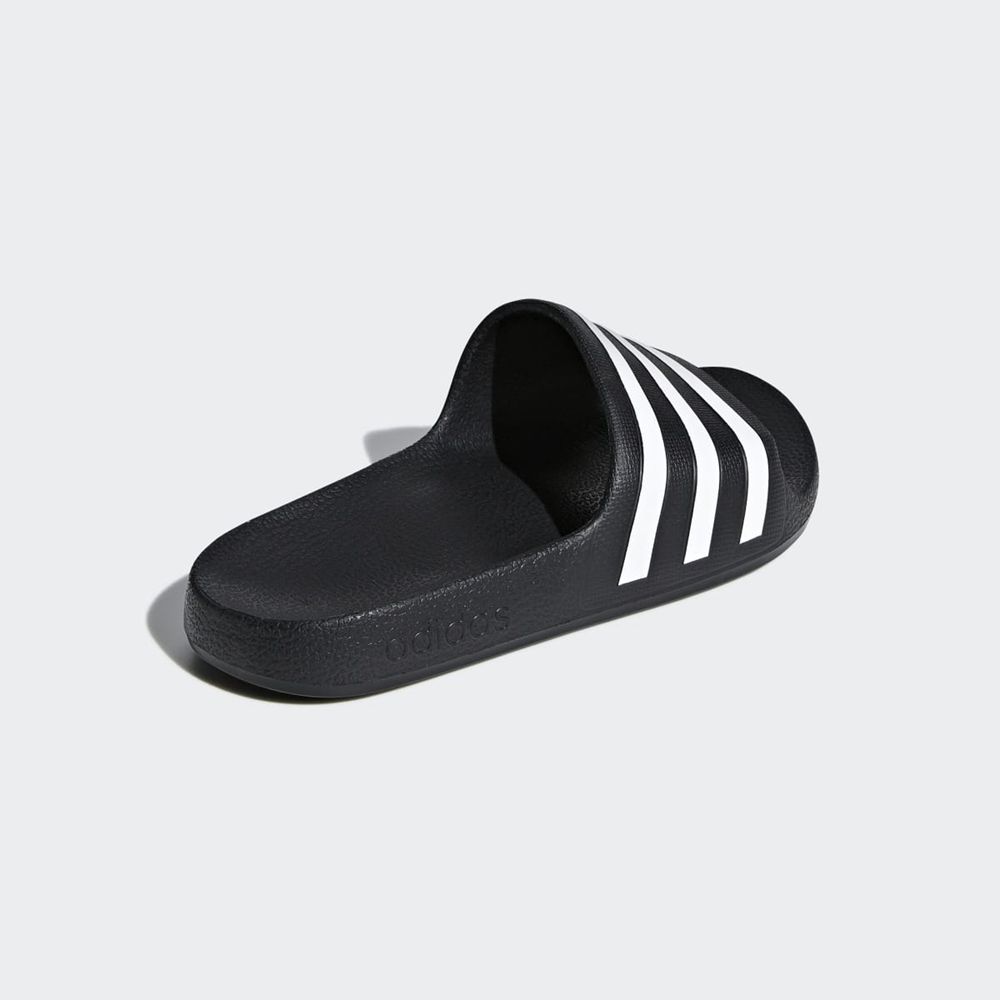 Claquette Adidas Adilette Aqua Noir Blanche Enfant | BSK-23248870