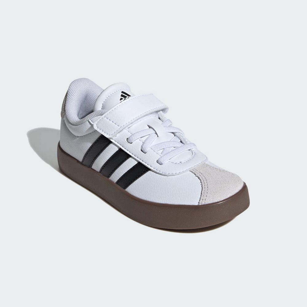 Chaussure Adidas Vl Court 3.0 Blanche Noir Grise Enfant | CJS-02486283