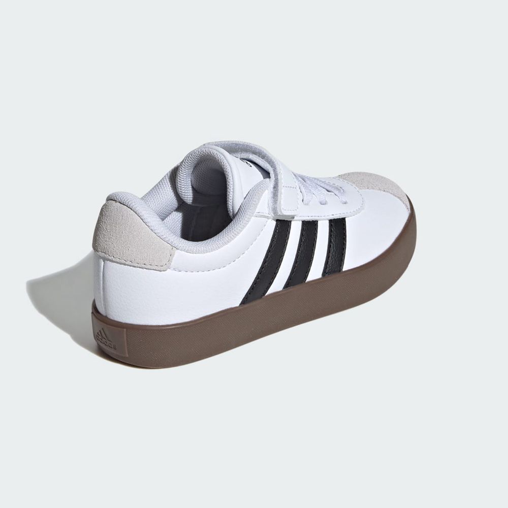 Chaussure Adidas Vl Court 3.0 Blanche Noir Grise Enfant | CJS-02486283