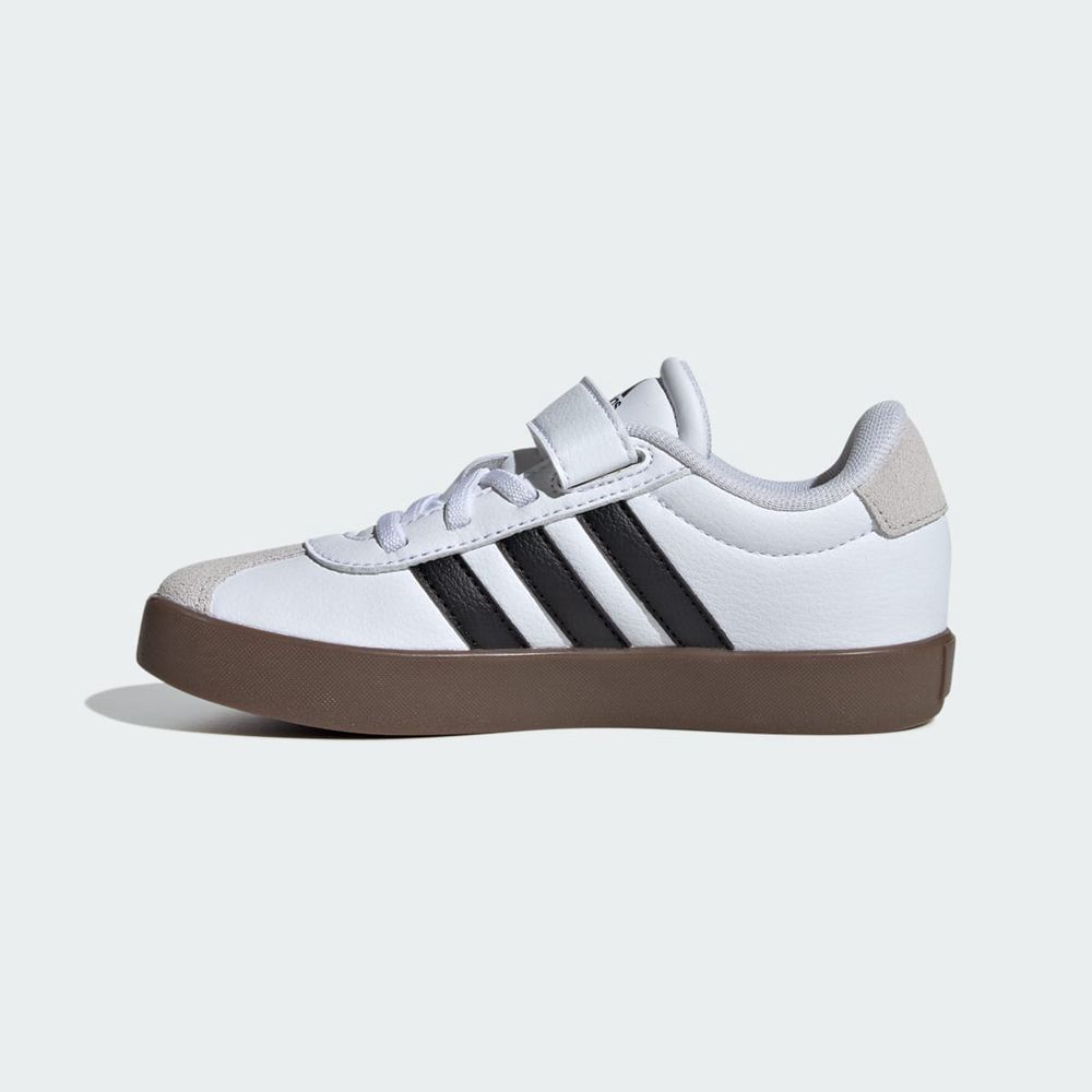 Chaussure Adidas Vl Court 3.0 Blanche Noir Grise Enfant | CJS-02486283