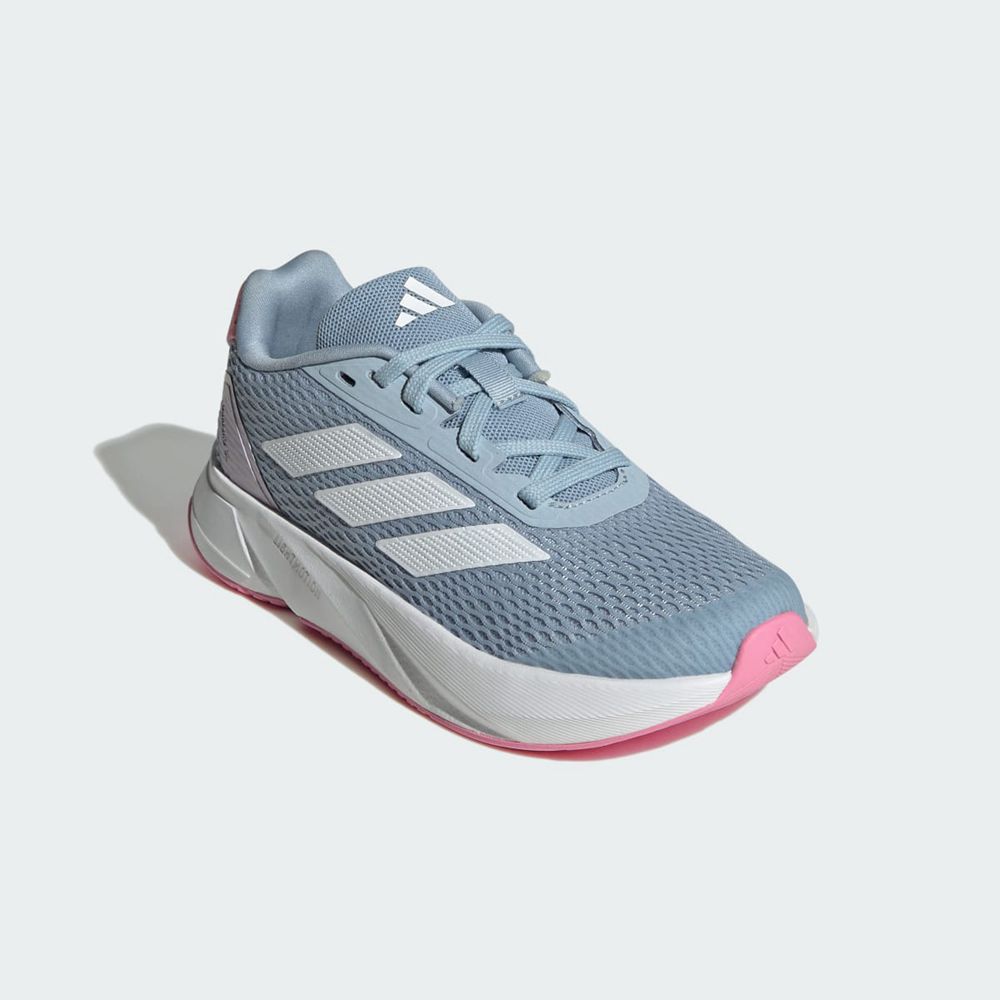 Chaussure Running Adidas Duramo SL K Bleu Blanche Rose Enfant | RVM-38207891