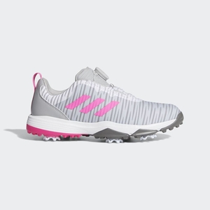 Chaussures De Golf Adidas Codechaos BOA Grise Rose Enfant | IKT-03537713