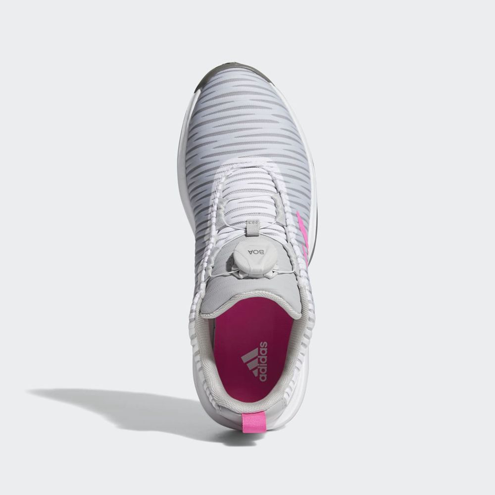 Chaussures De Golf Adidas Codechaos BOA Grise Rose Enfant | IKT-03537713