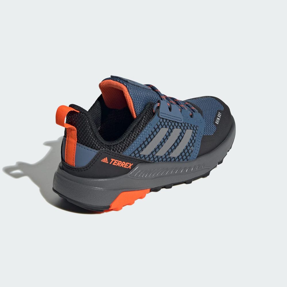 Chaussure de Randonnée Adidas Terrex Trailmaker Rain.Rdy Bleu Marine Grise Orange Enfant | AIE-53774830