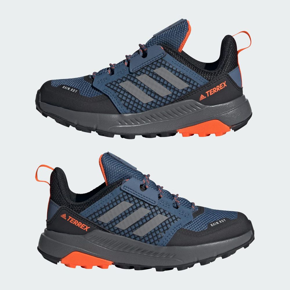 Chaussure de Randonnée Adidas Terrex Trailmaker Rain.Rdy Bleu Marine Grise Orange Enfant | AIE-53774830