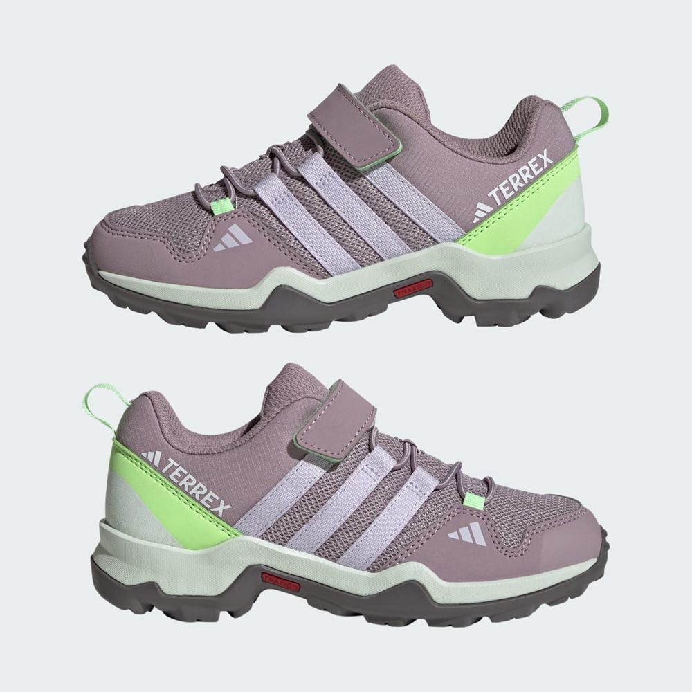 Chaussure de Randonnée Adidas Terrex AX2R Hook-And-Loop Grise Noir Vert Enfant | JIU-79821365