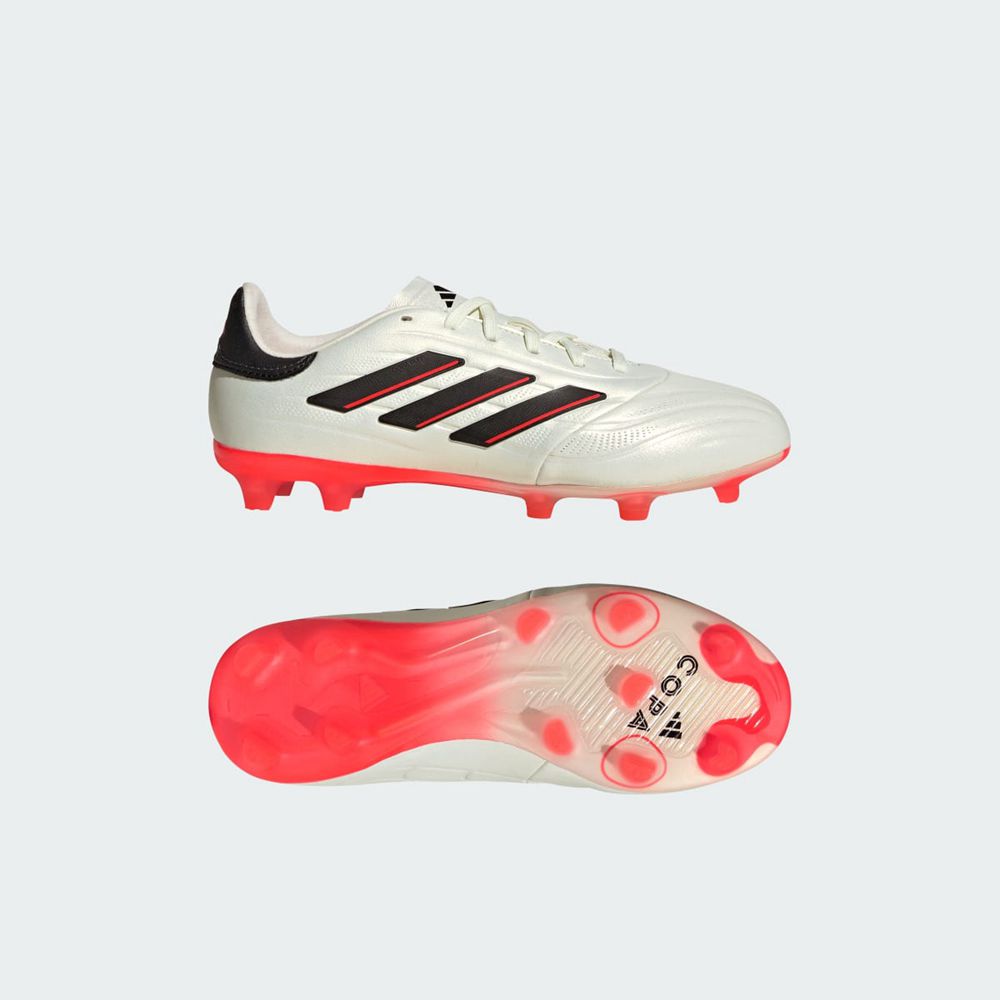 Chaussure de Foot Adidas Copa Pure II Elite Firm Ground Blanche Noir Rouge Enfant | JVO-86865086