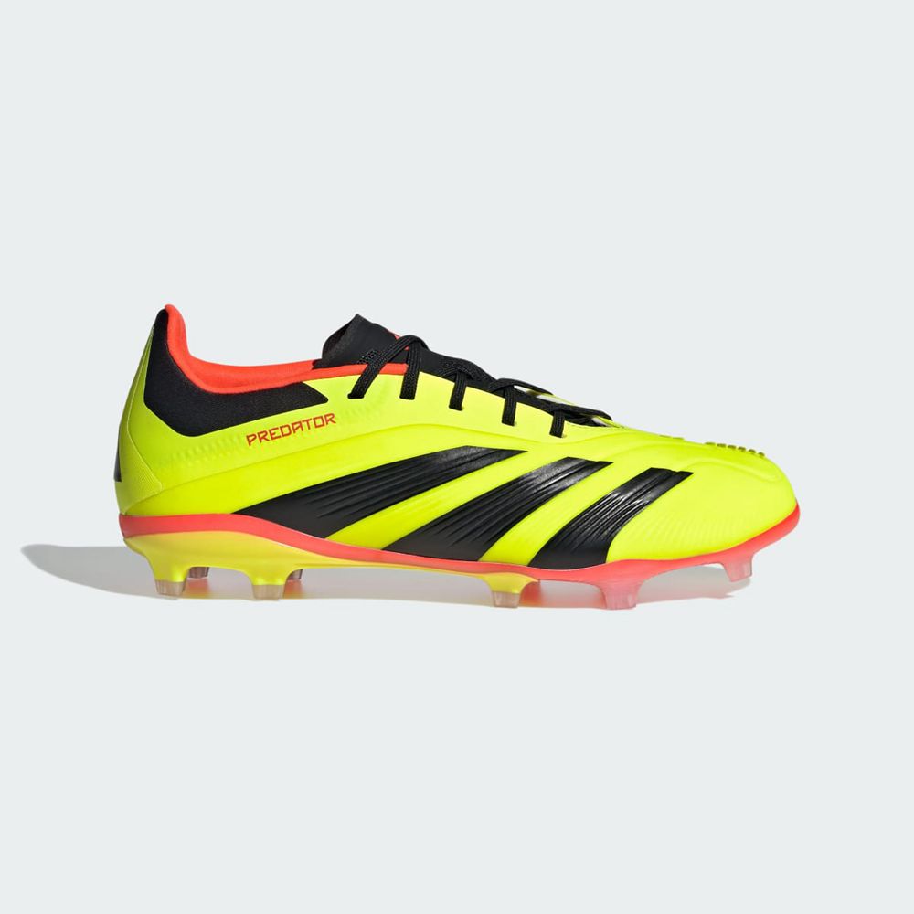 Chaussure de Foot Adidas Predator 24 Elite Firm Ground Jaune Noir Rouge Enfant | SGJ-40022573