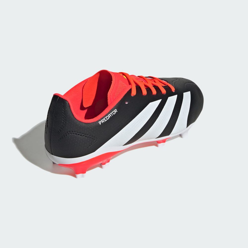 Chaussure de Foot Adidas Predator 24 League Firm Ground Noir Blanche Rouge Enfant | GJP-48575627