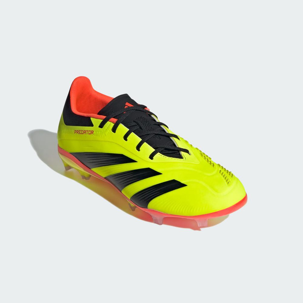 Chaussure de Foot Adidas Predator 24 Elite Firm Ground Jaune Noir Rouge Enfant | SGJ-40022573