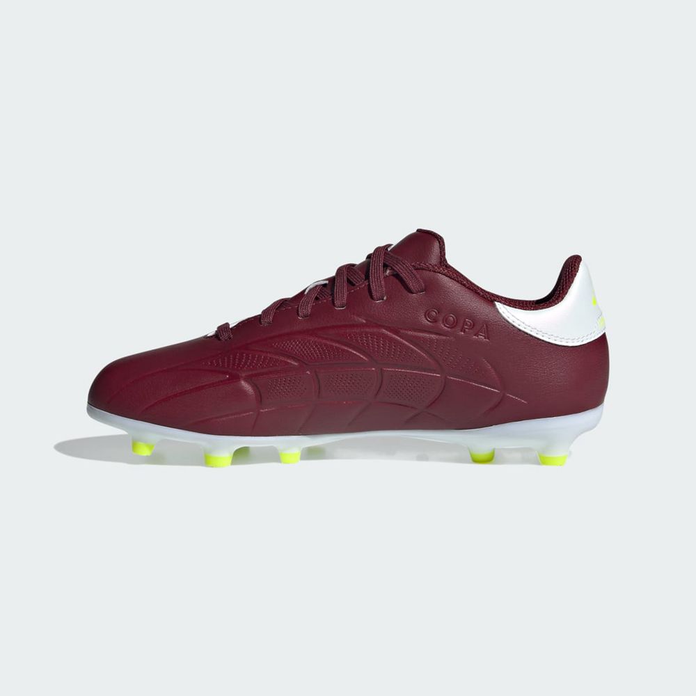 Chaussure de Foot Adidas Copa Pure II League Firm Ground Bordeaux Blanche Jaune Enfant | NPP-71146388