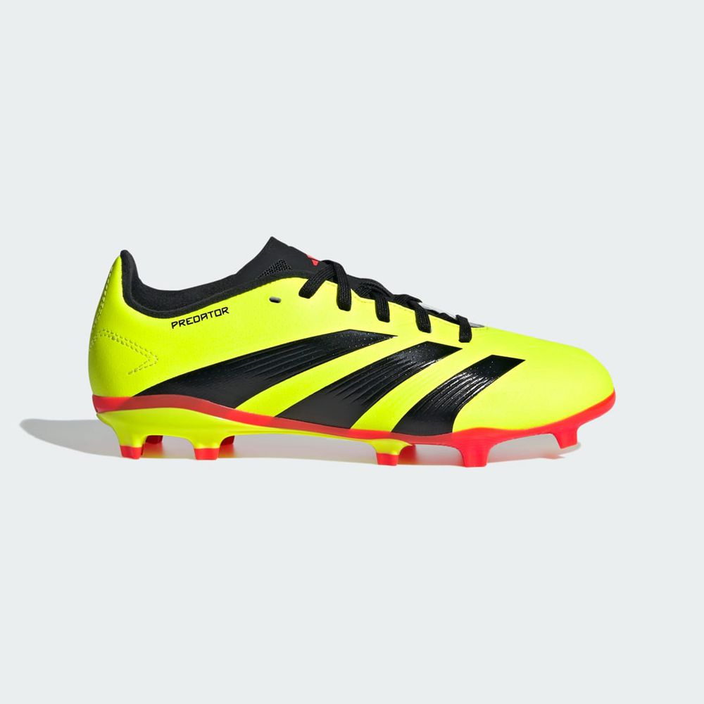 Chaussure de Foot Adidas Predator 24 League Firm Ground Jaune Noir Rouge Enfant | QYA-34522484