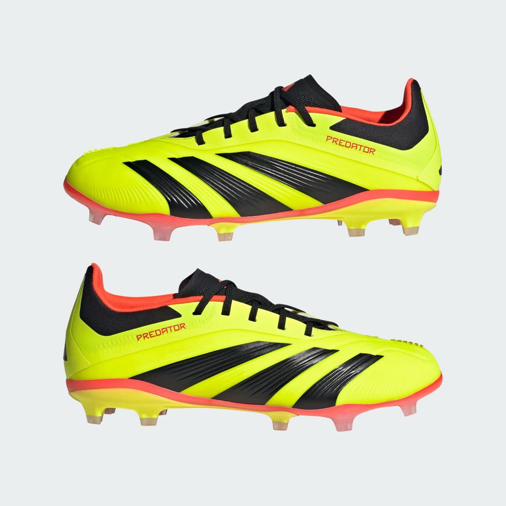 Chaussure de Foot Adidas Predator 24 Elite Firm Ground Jaune Noir Rouge Enfant | SGJ-40022573