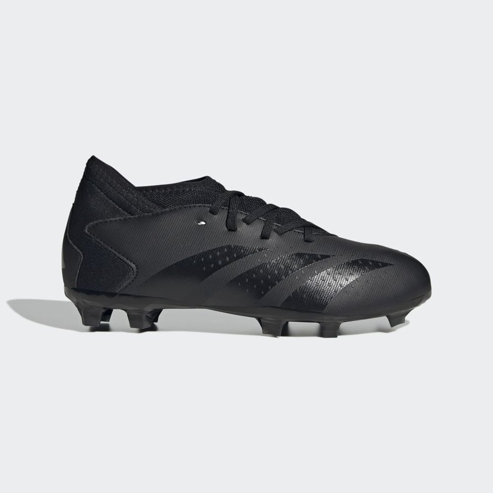 Chaussure de Foot Adidas Predator Accuracy.3 Firm Ground Noir Blanche Enfant | QDI-80722363