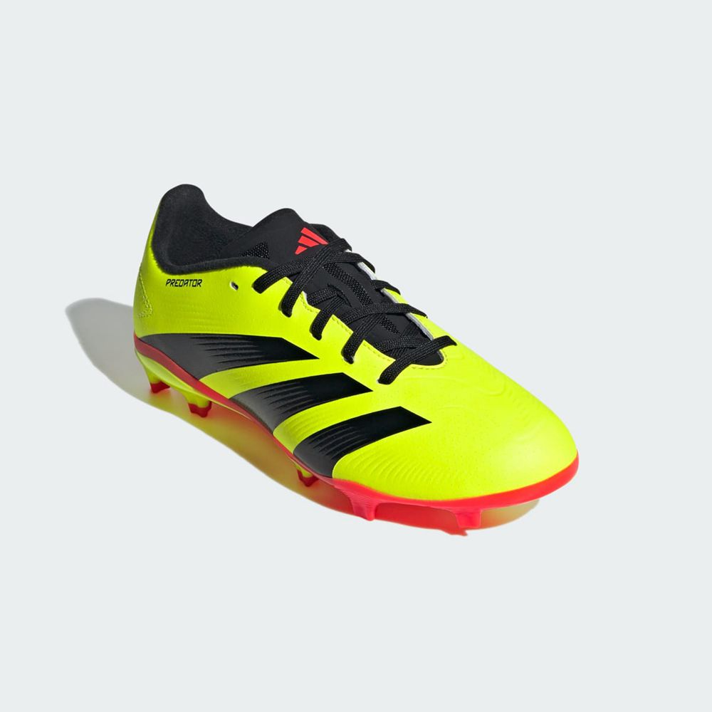 Chaussure de Foot Adidas Predator 24 League Firm Ground Jaune Noir Rouge Enfant | QYA-34522484